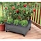 Emsco Group Raised Bed Grow Box, Self Watering and Improved Aeration, Mobile Unit with Casters, Slate 2346-1HD - alternate 5